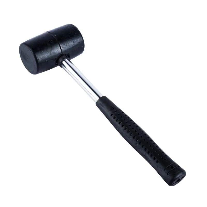 Mallet Rubber Head, Metal Handle Black 8oz – image 2