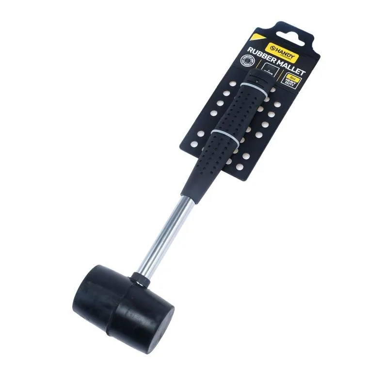 Mallet Rubber Head, Metal Handle Black 8oz – image 3