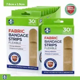Bandage Strips Flexible 7.6cm X 1.9cm 30pk - Fabric – image 4