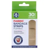 Bandage Strips Flexible 7.6cm X 1.9cm 30pk - Fabric – image 1