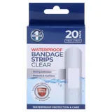 Bandage Strips Waterproof Clear 7.6cm X 1.9cm 20pk - Plastic (pe) – image 1