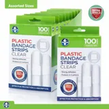 Bandage Strips Assorted Sizes 100pk Clear - Plastic (pe) – image 4