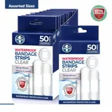 Bandage Strips Waterproof Clear Assorted Sizes 50pk - Plastic (pe) – image 4
