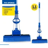 Squeegee Mop with Sponge Head and Telescopic Extendable Handle - Head (27cm) Handle (82cm To 112cm) – image 3