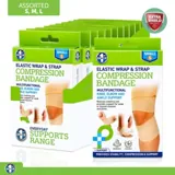 Elastic Wrap & Strap Compression Bandage - Multifunctional Knee, Elbow, Ankle Support - Assorted Sizes: Small, Medium, Large – image 4
