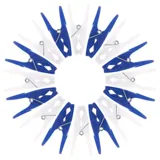 Pegs 20pk - Plastic - White and Blue Per/pk – image 2