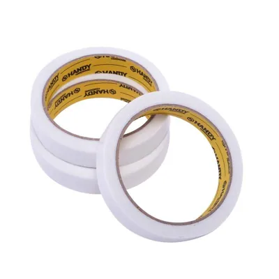 Tape Double Sided Cushioned White Tape 18mm X 2m 3pk