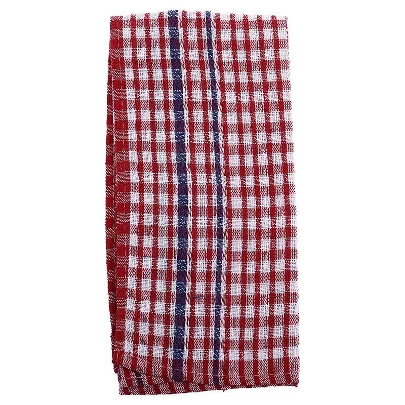 Tea Towel 38cm X 60cm 3pk - Assorted Colour Packs Blue, Red, Green – image 2