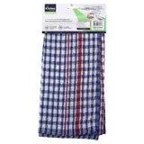 Tea Towel 38cm X 60cm 3pk - Assorted Colour Packs Blue, Red, Green – image 3