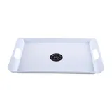 Melamine Tray with Built in Handles Rectangular 33cm X 22cm X 2cm - White – image 3