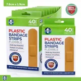 Bandage Strips Waterproof 7.6cm X 1.9cm 40pk - Plastic (pe) – image 4