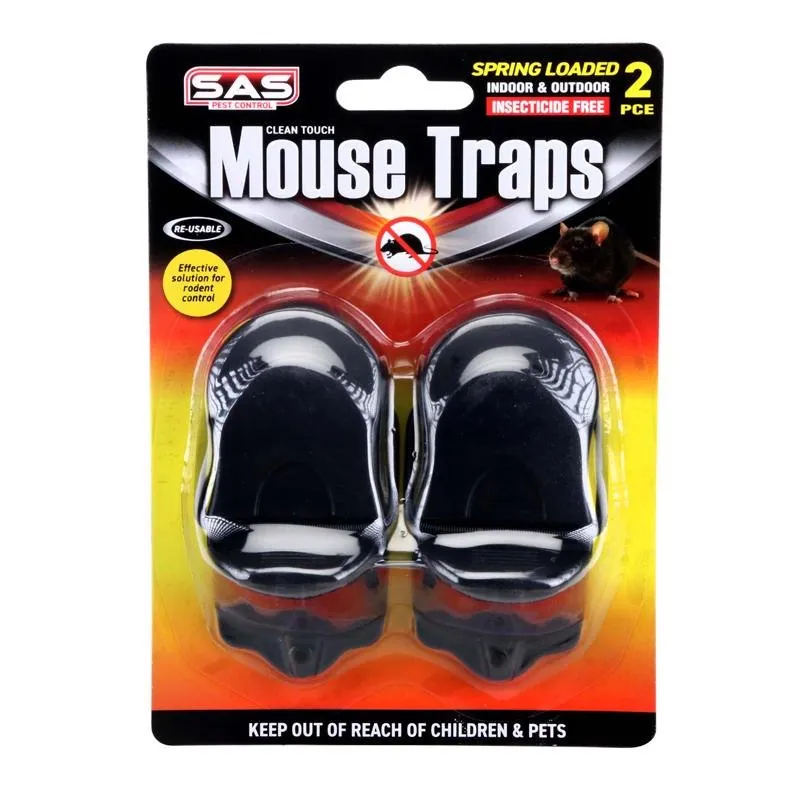 Mouse Trap Reusable 2pk 5cm X 9cm X 5.5cm Black – image 4