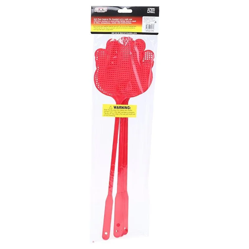 Fly Swatter 4pk 12cm X 44.5cm Red – image 3