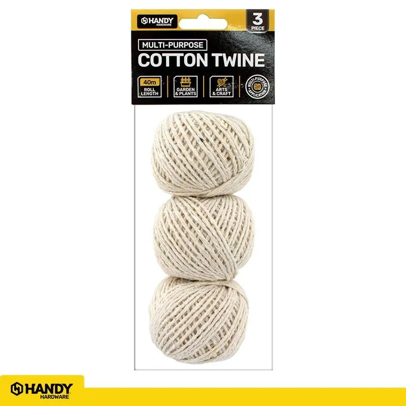 Cotton Twine 1.5mm Width 40m Length 3pk – image 4