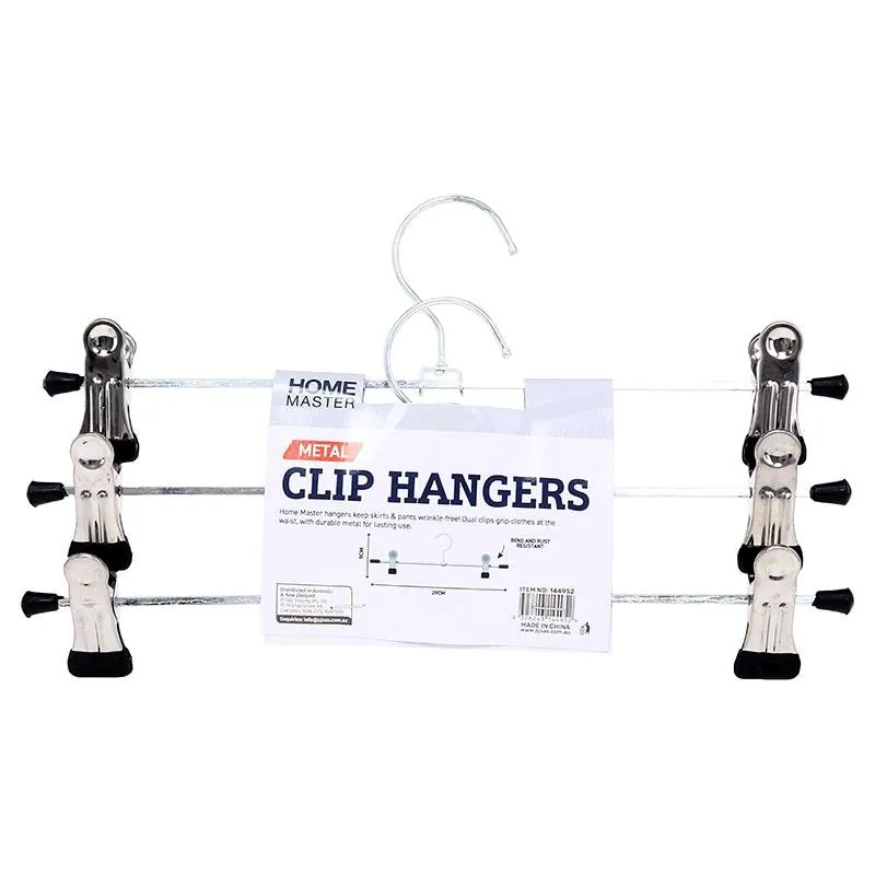 Hanger Stainless Steel with Adjustable Clips 30cm 3pk – image 3