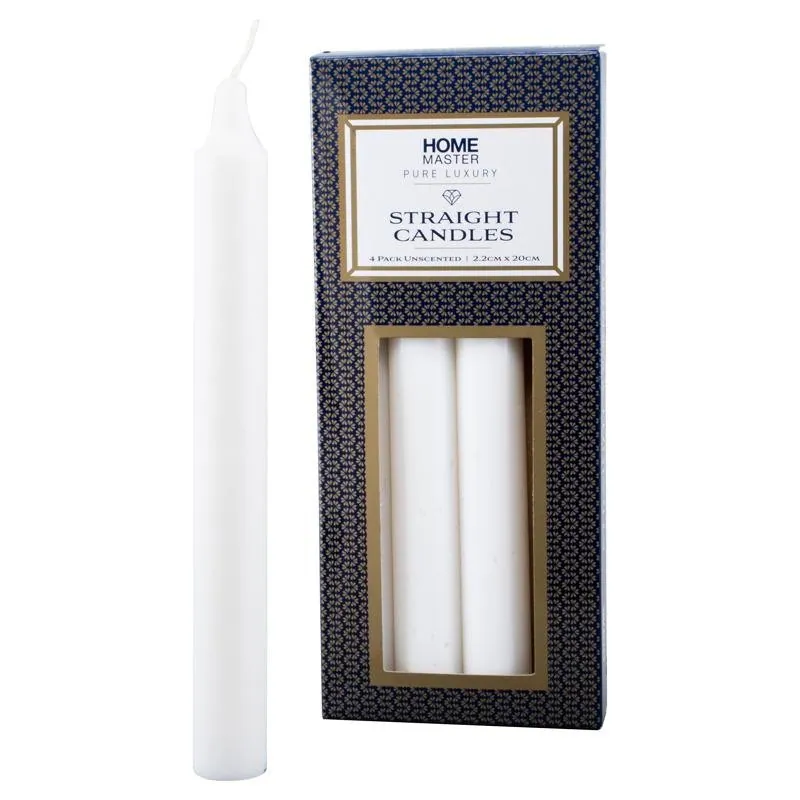 Candle Unscented Straight 20cm 4pk – image 2