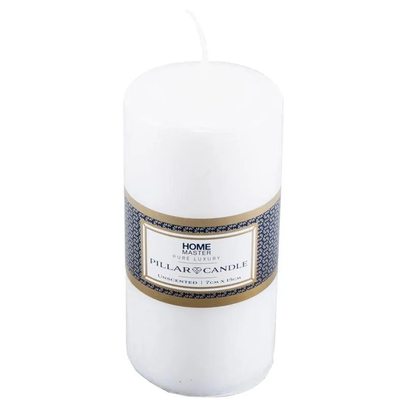 Candle Unscented Pillar 7cm X 15cm – image 2