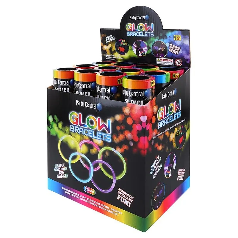 Glow Stick Bracelets in Tube 50pk - 20cm X 5mm – image 2