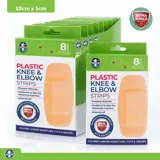 Bandage Strips Knee & Elbow Waterproof 10cm X 5cm 8pk - Plastic (pe) – image 4
