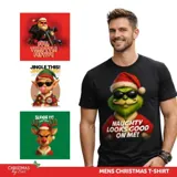 Shirt Men's Christmas Series One Green, Red, Black & White 5 Sizes: S, M, L, XL & XXL – image 4