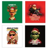 Shirt Men's Christmas Series One Green, Red, Black & White 5 Sizes: S, M, L, XL & XXL – image 3
