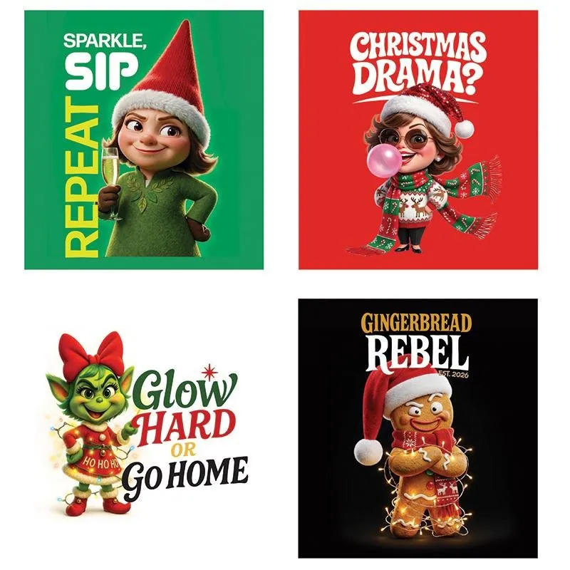 Shirt Women's Christmas Series One Green, Red, Black & White 5 Sizes: S, M, L, XL & XXL – image 3
