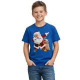Shirt Children's Christmas Series One Green, Red, Blue, & White 5 Sizes: S, M, L, XL & XXL – image 1