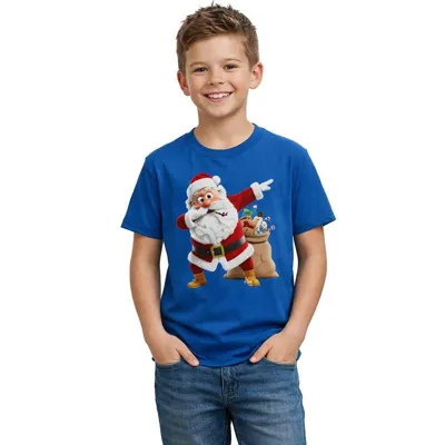 Shirt Children's Christmas Series One Green, Red, Blue, & White 5 Sizes: S, M, L, XL & XXL