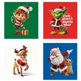 Shirt Children's Christmas Series One Green, Red, Blue, & White 5 Sizes: S, M, L, XL & XXL – image 3