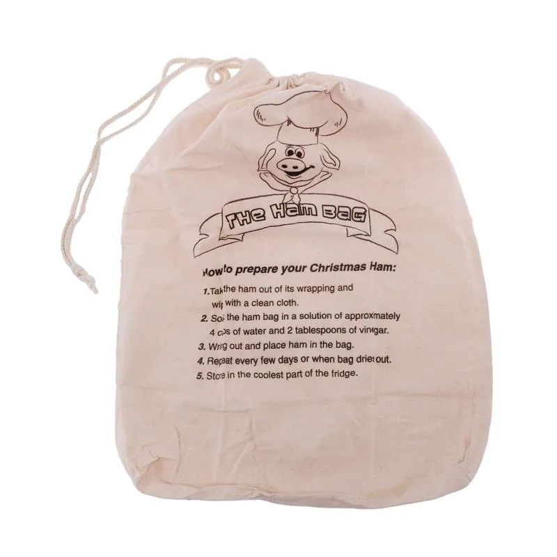 Christmas Ham Bag 1pk Jumbo 60cm X 45cm 100% Cotton – image 2