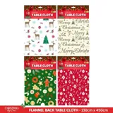 Table Cloth Flannel Backed Christmas 130cm X 450cm 4 Assorted Designs – image 3