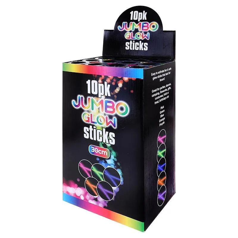 Glow Sticks Jumbo in Tube 10pk 30cm – image 2