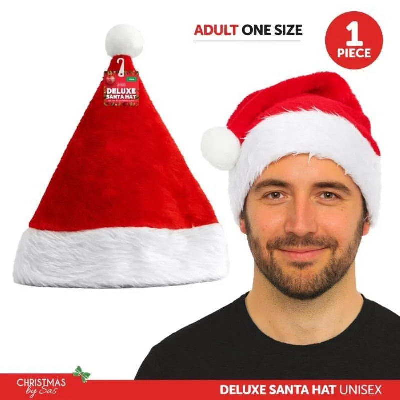 Christmas Santa Hat Adults 32cm X 43cm Red/White – image 4
