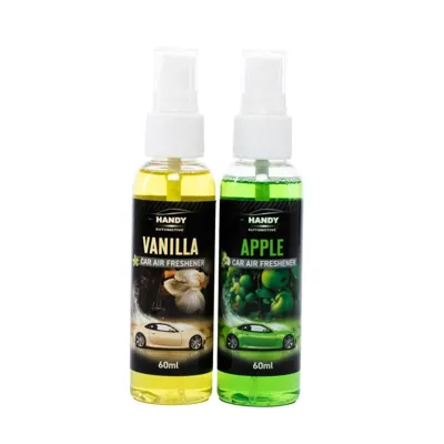Air Freshener Spray 60ml Each 2pk (2 Assorted Scents in Carton, Apple & Vanilla, Lavender & Rose)