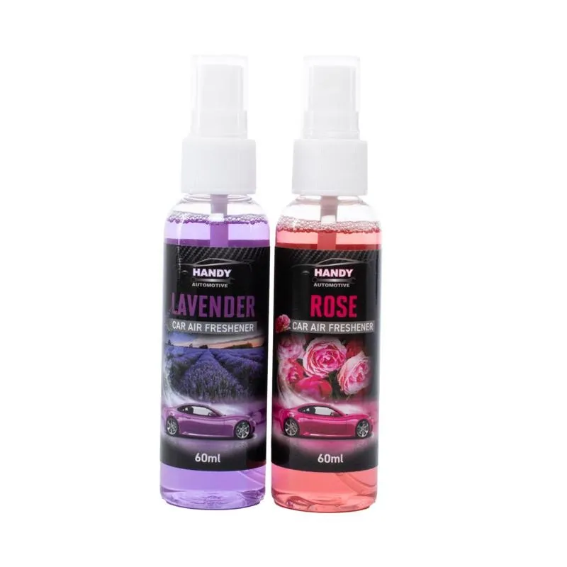 Air Freshener Spray 60ml Each 2pk (2 Assorted Scents in Carton, Apple & Vanilla, Lavender & Rose) – image 2