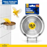 Bird Feeder Stainless Steel 15cm 700ml – image 4