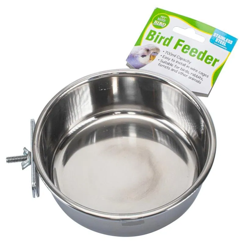 Bird Feeder Stainless Steel 15cm 700ml – image 3