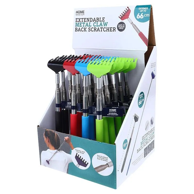 Back Scratcher Assorted Colours Extendable From 18cm To 66cm – image 3