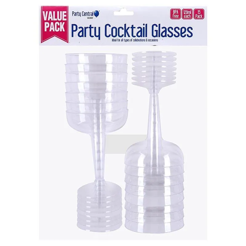 Drinkware Plastic Cocktail Glass 120ml 15pk – image 4