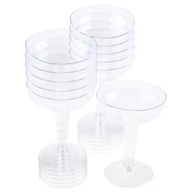 Drinkware Plastic Cocktail Glass 120ml 15pk