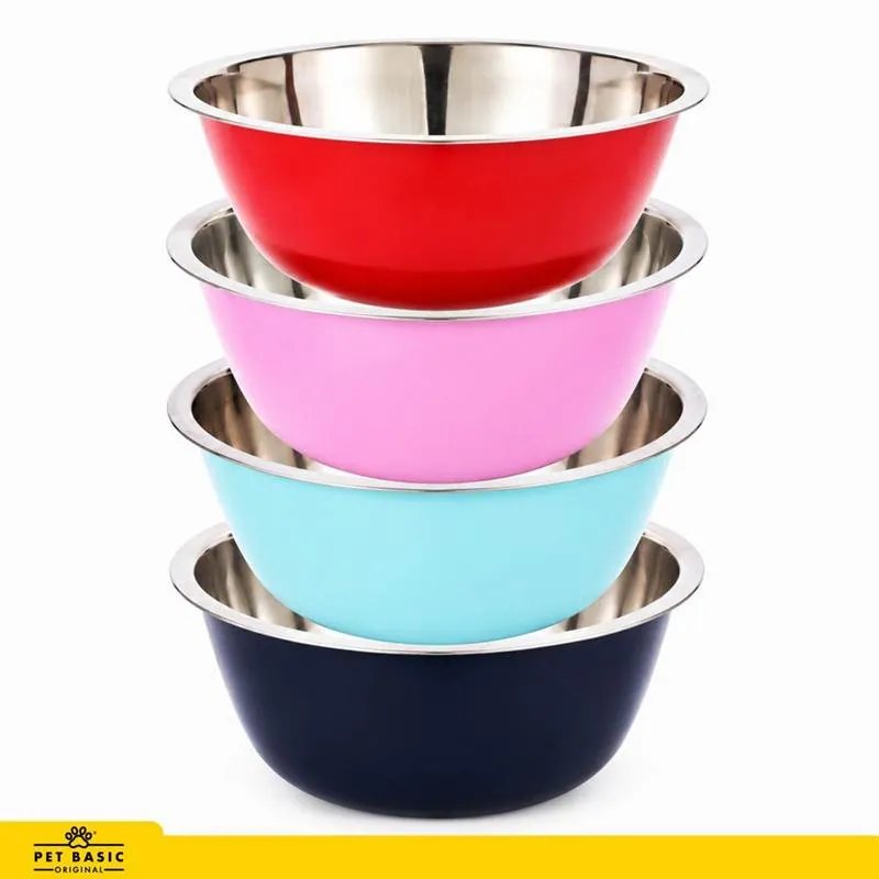 Dog Bowl Stainless Steel Coloured 1500ml 20cm – image 4