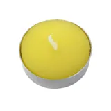 Citronella Candles Tealight 10pk 10g Each Yellow Wax Outdoor Use Approx Burn Time: 3hrs – image 1