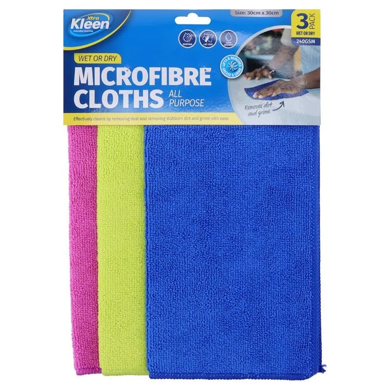 Microfibre Multipurpose Cloth 30cm X 30cm - 3pk – image 4