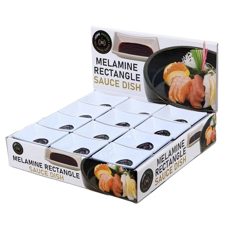 Melamine Sauce Dish Rectangular 8.5cm X 6cm X 2.5cm - White – image 3