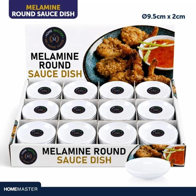 Melamine Sauce Dish Round Ø9.5cm X 2cm - White – image 4