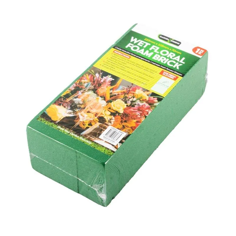 Floral Foam Brick Wet 22.5cm X 10.5cm X 7cm Green – image 3
