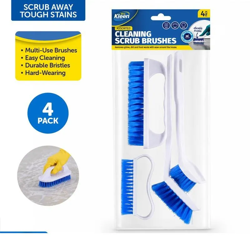 Kitchen & Cleaning Scrub Brushes 4pc Assorted – image 4