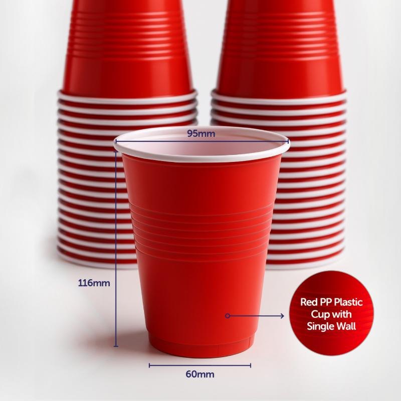 Red Party Cups 450ml (10 Pack) — photo 2 of 4