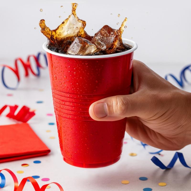 Red Party Cups 450ml (10 Pack) — photo 4 of 4