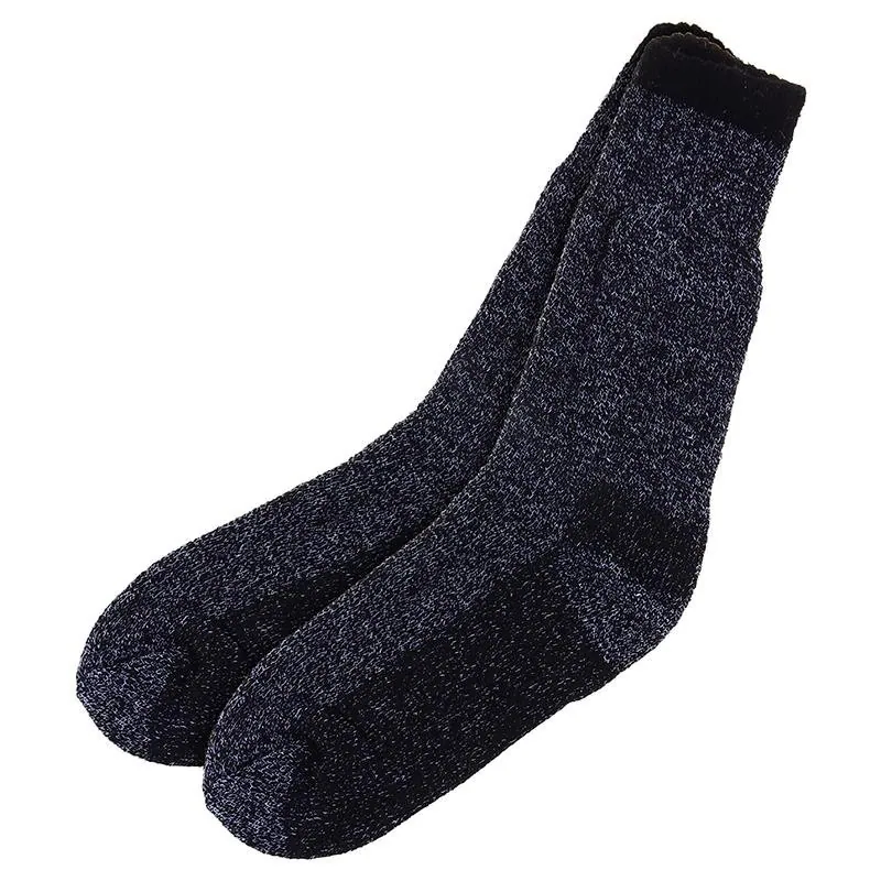 Socks Mens Heat Control Thermal Crew Cut Black – image 2